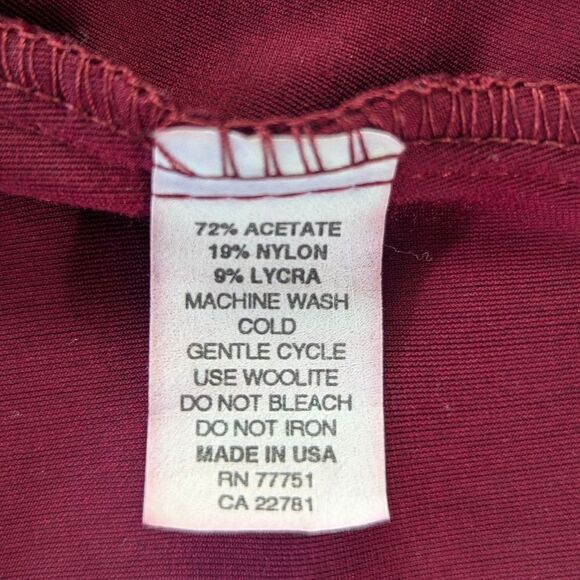 VTG Betsey Johnson Red Burnout Velvet Whimsigoth Fairy Grunge Glam Top MD/LG - Picture 8 of 9